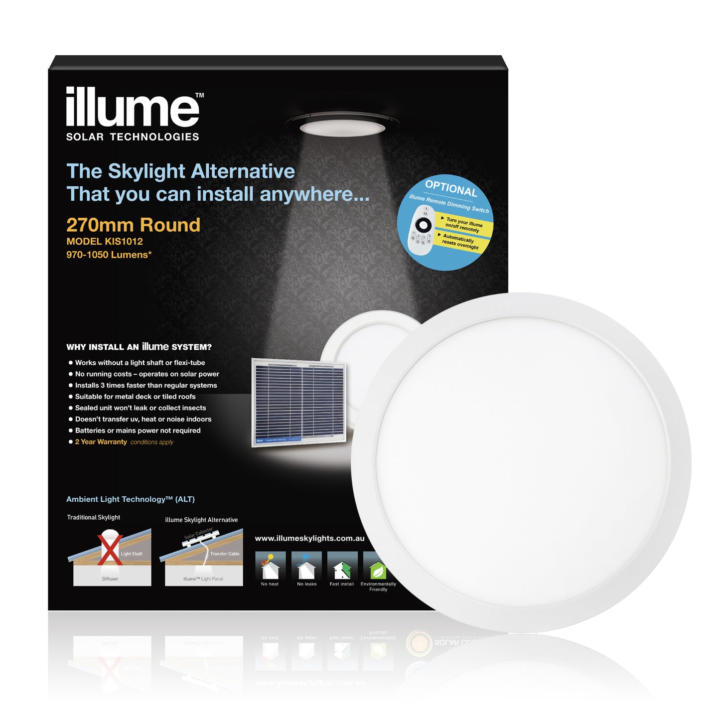 A photo of the product illume that is a skylight alternative.